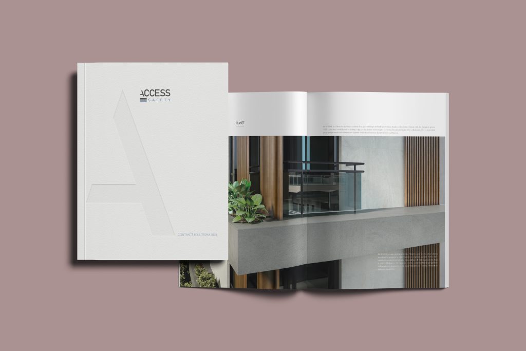 Catálogo Access Safety – portada diseño editorial