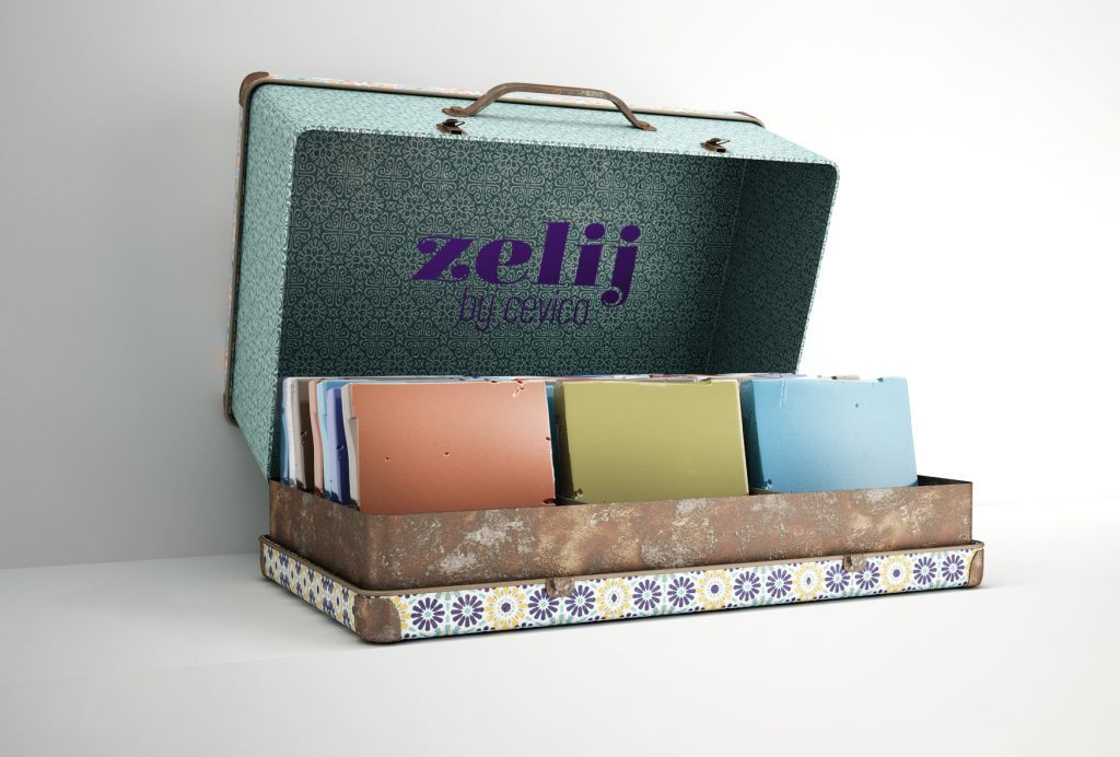 Folleto corporativo diseñado para Zelij por Paula Trilles