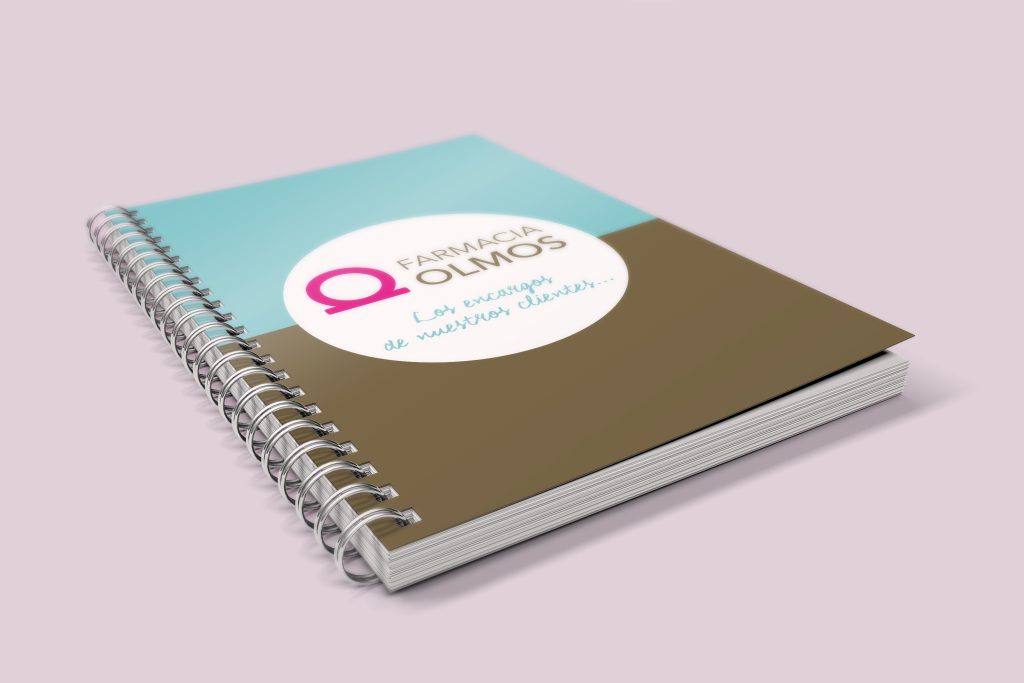 Libreta corporativa Farmacia Olmos – portada